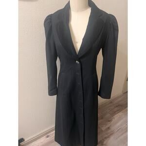 Pioneer Wear Women’s Size 8 Long Black Wool Coat